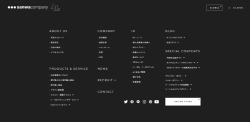 上海网站建设分享—sanwa company品牌网站设计